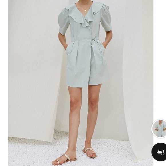 Cotta iris wrap jumpsuit in Mint - Picture 5 of 7